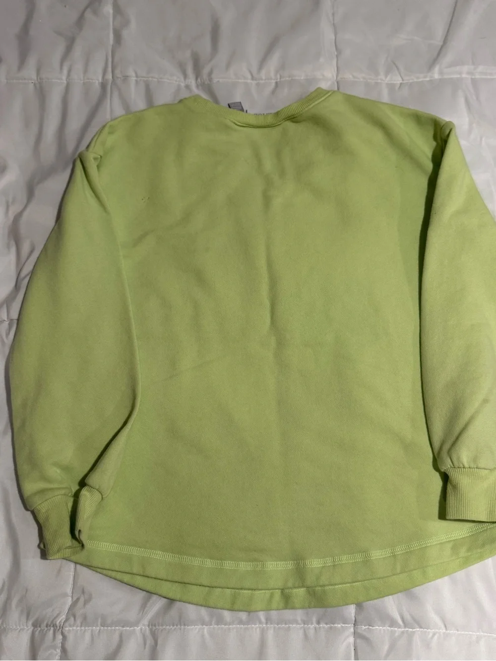 Girls Lime Green/yellow Sequin Rainbow Sweatshirt